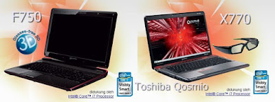 Harga Laptop Toshiba Qosmio X770 dan Toshiba Qosmio F750