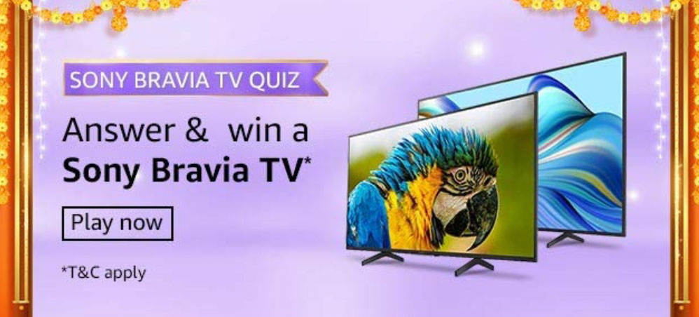 Amazon Sony Bravia TV Quiz answers of 11th October 2020.