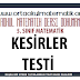 5. Sınıf Matematik Kesirler Testi