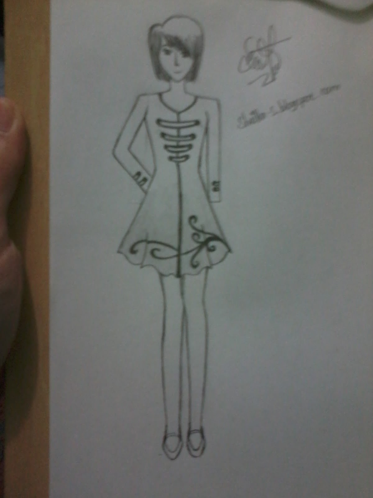 Cara Membuat Sketsa Dress Sederhana