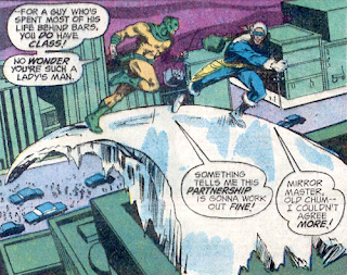 The Secret Society of Super-Villains #1, Mirror Master and Captain Cold flee the scene