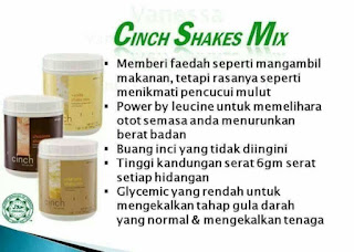 Minuman kurus; minuman diet; shake untuk diet; kuruskan badan; berat badan ideal; shaklee; cinch shake shaklee