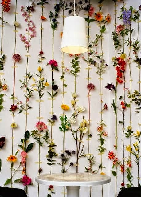 decorate flowers on walls