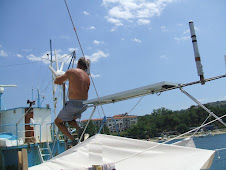Fil de pêche dans l'éolienne
