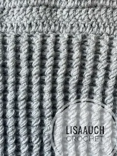 ribbed crochet stitches to crochet the hooded turtleneck cowl