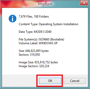 IMGBurn Windows XP