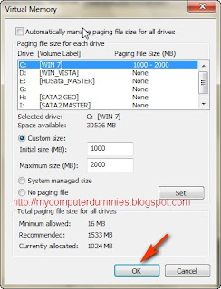 windows 7 virtual memory