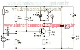 transmissor de FM, BF495, como construir um transmissor FM