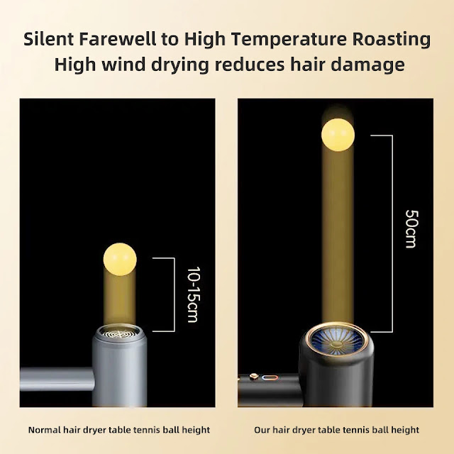 New High-Speed Hair Dryer Ultra Silent Recommended Professional Hair Dryer 2400W High-Power Negative Ion For Home