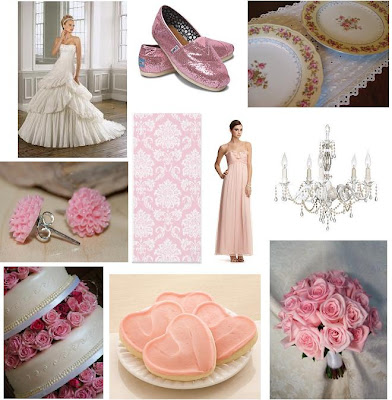  Wedding Stationery Chiffon Bridesmaid's Gown Shabby Chic Chandelier