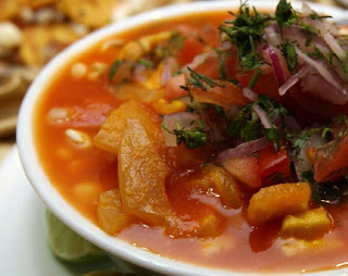 Ceviche de Chochos con Cuero