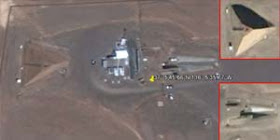 Melalui Google Earth Di Temukan UFO dan Piramida Misterius di Area 51 