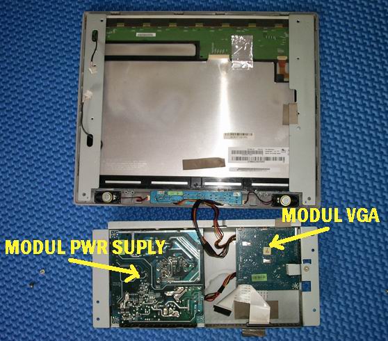 Cara Service LCD Acer AL1517 Power Nyala Tapi Layar Gelap