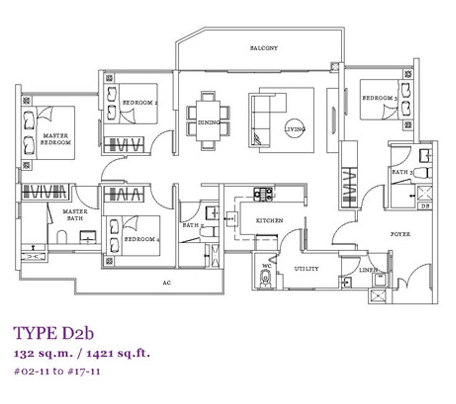 New Condo Launches: New Condo 4 Bedroom Floor Plan