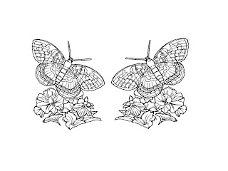 butterfly coloring pages,flower butterfly coloring pages