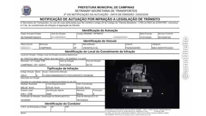 passageiro carro abaixa calcas radar registrada multa alta velocidade