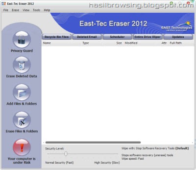 East tec eraser 2012 scr