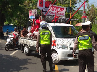 Polresta Yogyakarta Amankan Deklarasi Kampanye Damai Kantor Kepatihan Menuju KPU DIY