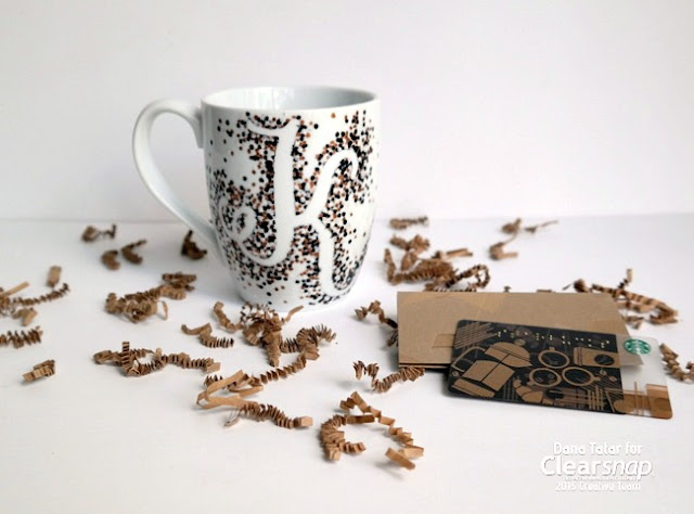 DIY Monogram Mug with Smooch Accent Ink by Dana Tatar for Clearsnap