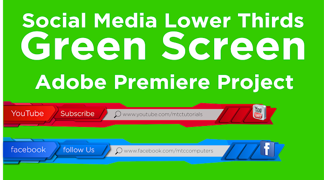 Social Media Lower Thirds Green Screen | Free Adobe Premiere Project Download