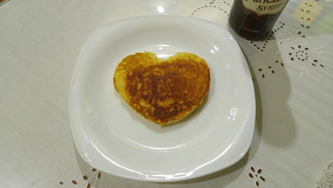 Image of Mother Theresa Appears On Heart-Shaped Pancake