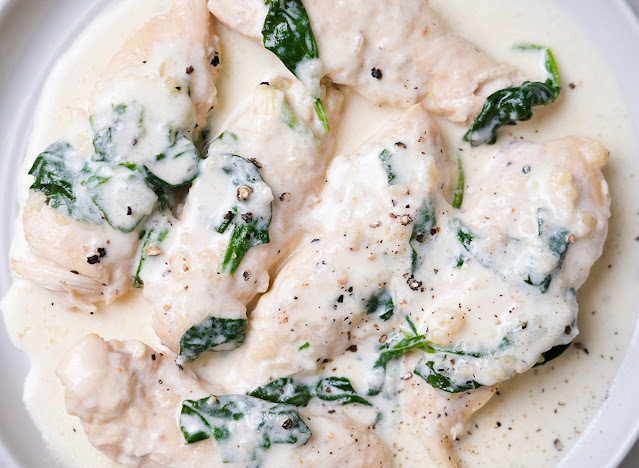 Instant Pot Creamy Chicken with Spinach