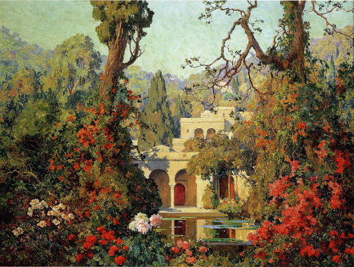 Jardin d'Alger - Eugène Deshayes - Huile sur toile - 73 X 100 cm