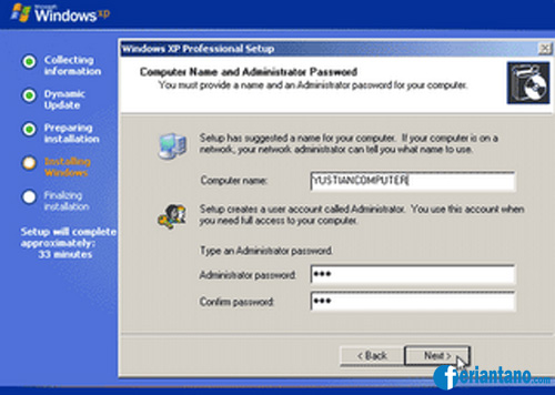 Cara Install Windows XP Lengkap Dengan Gambar - Feriantano.com Cara Install Windows XP Lengkap Dengan Gambar - Feriantano.com