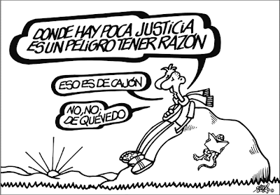 Viñeta de Forges, publicada en el diario El Pais el 19/02/2009.