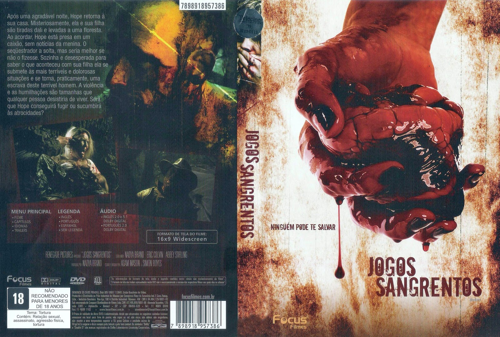 Capa DVD Jogos Sangrentos