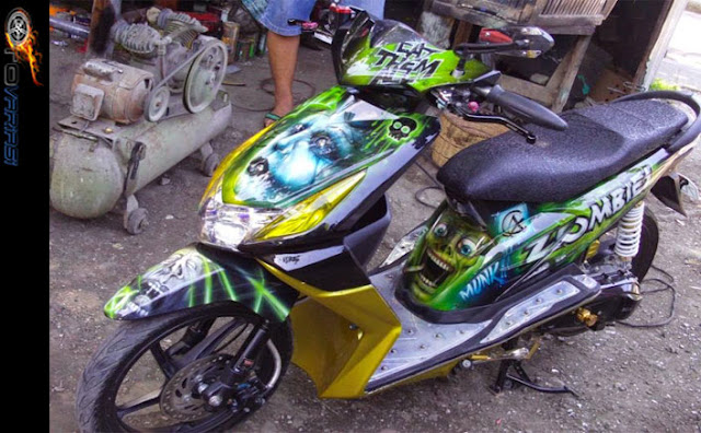 modif motor dengan airbrush