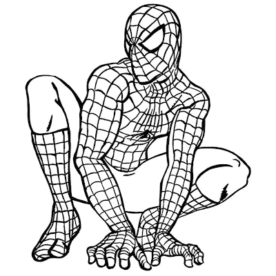 Spiderman Coloring Sheets on Spiderman Coloring Pages For Kids Spiderman Coloring Gif