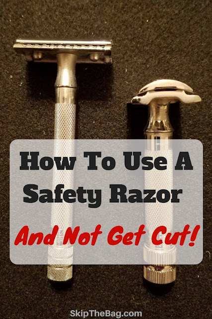 Discover how to shave with a safety razor (which is zero waste and plastic free!) and not get cut. It's easy with these tips!