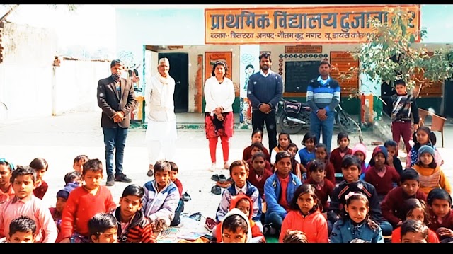 उम्मीद संस्था ने गांव दुजाना के सरकारी विद्यालय में बच्चों को शिक्षा स्वास्थ्य और स्वच्छता का पढ़ाया पाठ।
