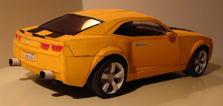 Car Bumblebee Camaro Papercraft 