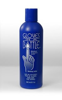 Gloves in a bottle.