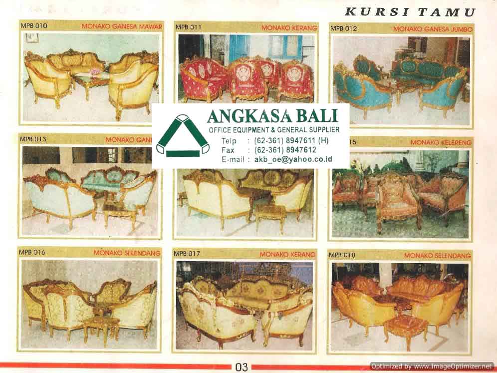 Angkasa Bali Furniture Distributor Kursi  Meja Kantor Bali