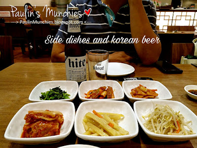 Paulin's Munchies - Jang Won Korean Restaurant at Mosque Street - Side dishes and Korean Beer