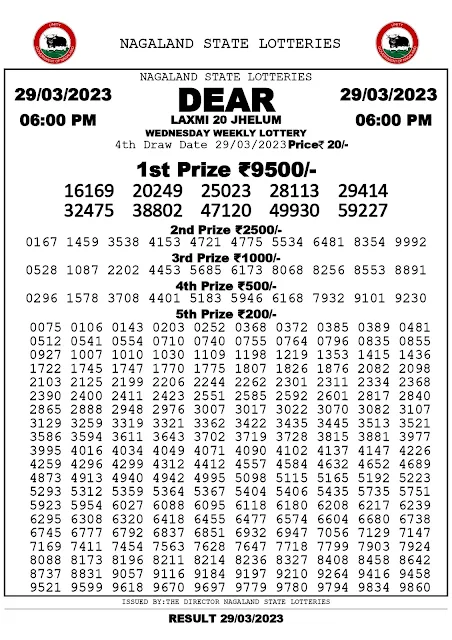 nagaland-lottery-result-29-03-2023-dear-laxmi-20-jhelum-wednesday-today-6-pm