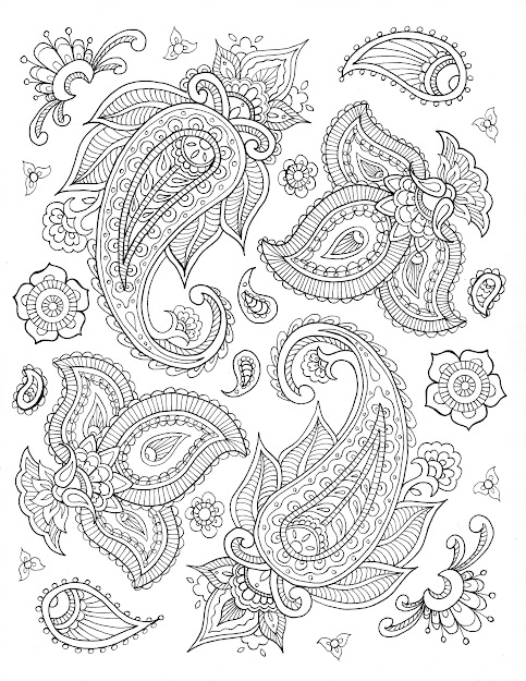 Ehow  Free Printable Coloring Pages By Sarah Hamilton  Paisley  Http