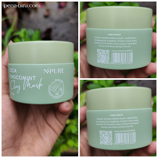 manfaat npure cica chocomint clay mask