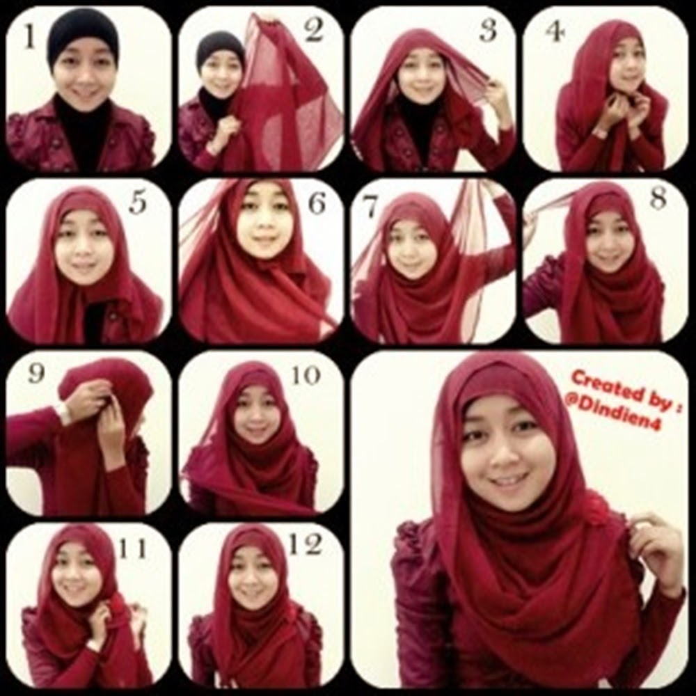 82 Gambar Lengkap Tutorial Hijab Yang Mudah Dan Simple Paling Baru