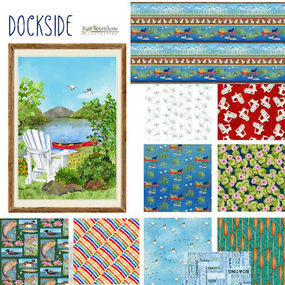 Dockside fabric by Barb Tourtillotte for Henry Glass