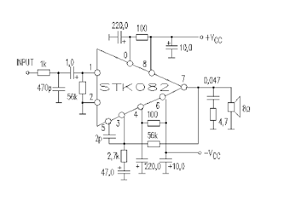 35W Amplifier Circuit by STK082  