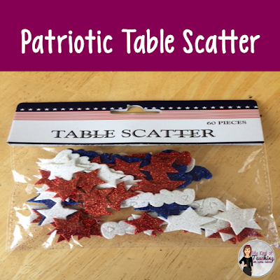 patriotic table scatter