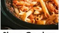 Slow Cooker Chicken Parmesan and Pasta
