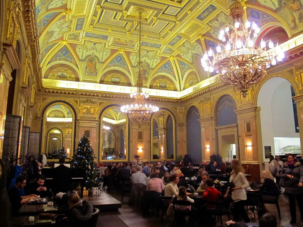 Beautiful grand book cafe, Budapest, Hungary