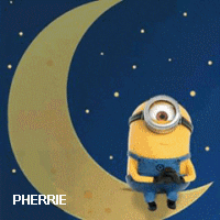 DP ANIMASI BBM GIF: MINION MOON Animasi Bergerak