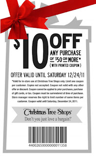 Free Printable Christmas Tree Shops Coupons