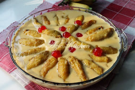 Azie Kitchen: Puding Trifle Pisang Lemak Manis